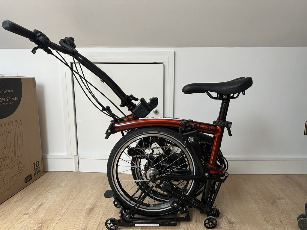 Brompton C Line Folding Bike M6L 2023 In Flame Lacquer Brand New
