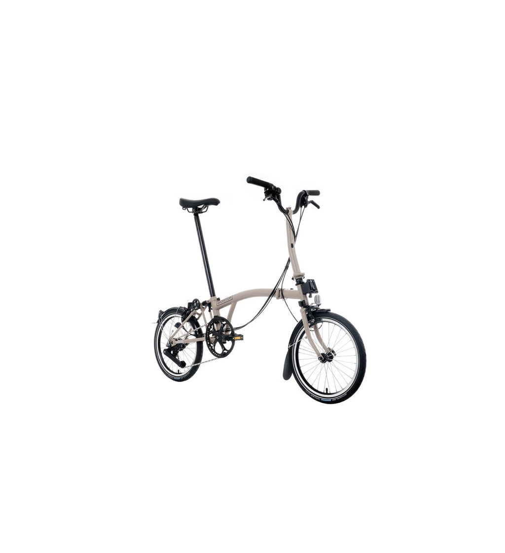 Brompton C Line Folding Bike 6-Speed Colour Dune Sand Handlebars Mid Bar