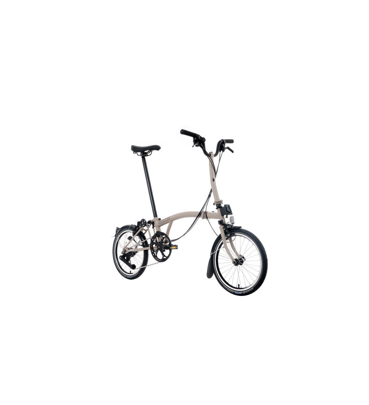 Brompton C Line Folding Bike 6-Speed Colour Dune Sand Handlebars Mid Bar