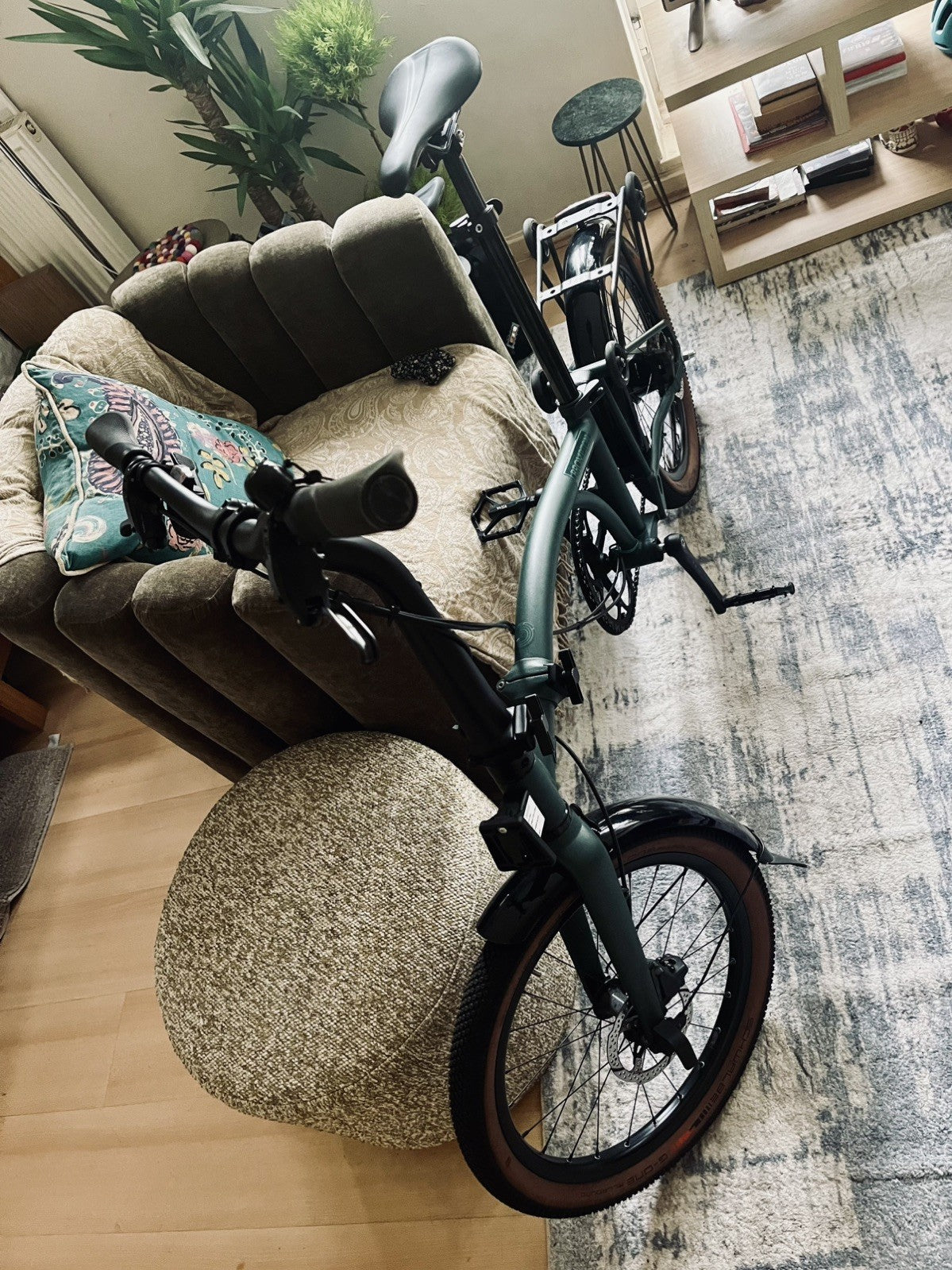 Brompton G Line, 8 speed w Roller Rack - Forest Green - Size Medium