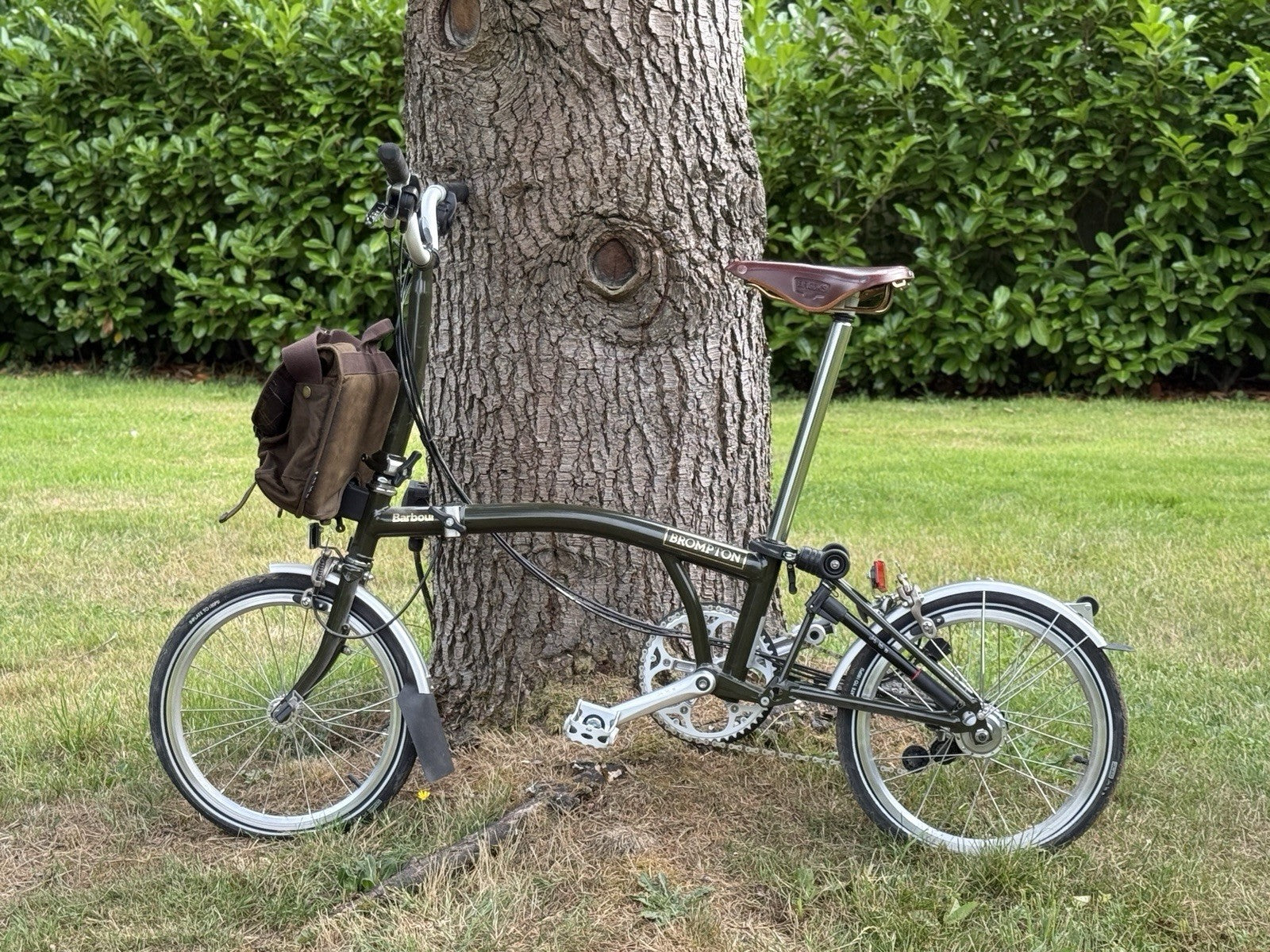 Brompton X Barbour Folding Bike M6L USED ONLY ONCE! Green