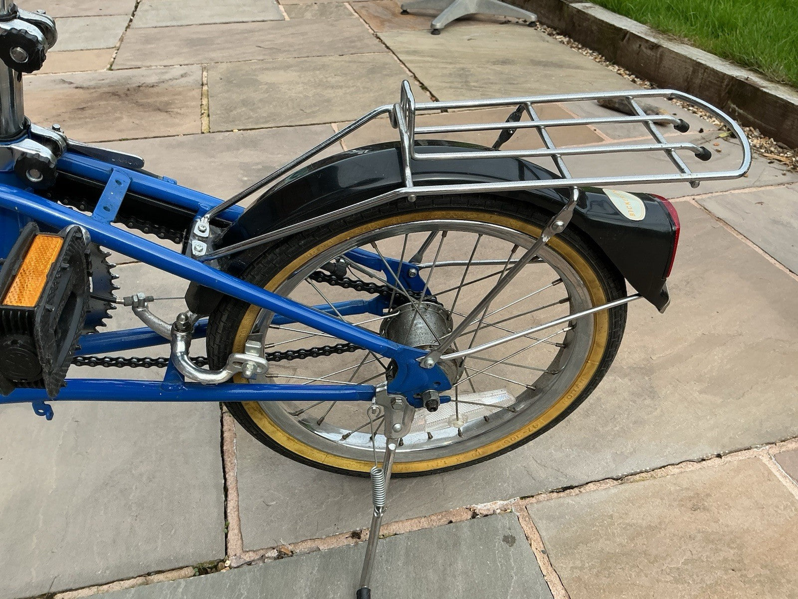 Vintage Bickerton ‘Californian’ Folding Bike Gears Rear Rack Mudguards Carry Bag