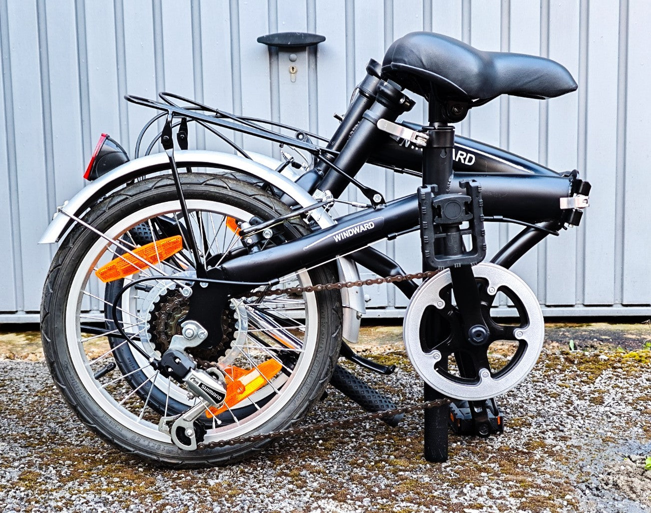 Windward Folding Bike   6 Shimano  Gears  16' Wheels' Bicycle  Fold Up v-Brakes