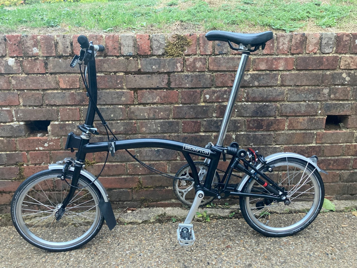 Black Brompton Folding Bike Very Good condition