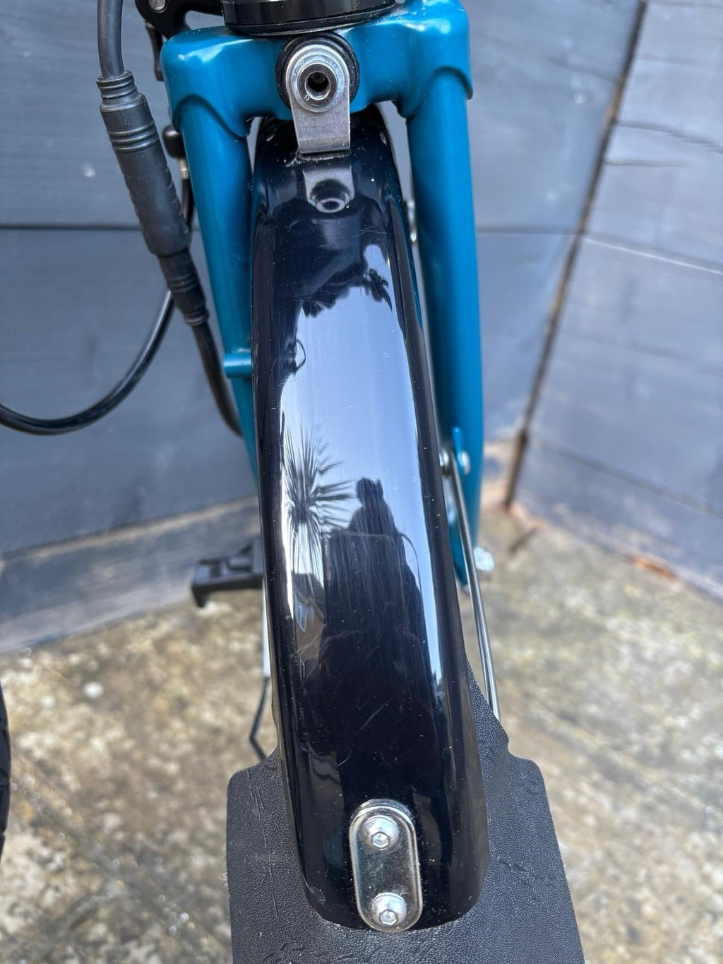 2023 Brompton C Line 6 Speed Urban in Ocean Blue + Optional Swytch Kit Fitted