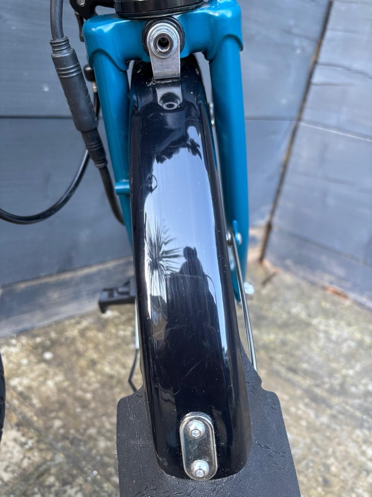 2023 Brompton C Line 6 Speed Urban in Ocean Blue + Optional Swytch Kit Fitted