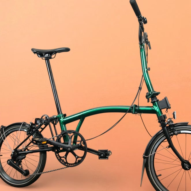 USED ONCE Brompton P Line Urban - Emerald Green