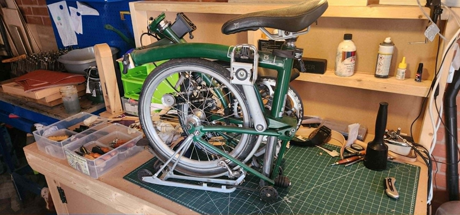 Brompton M6R Folding Bike – 2015 – Green