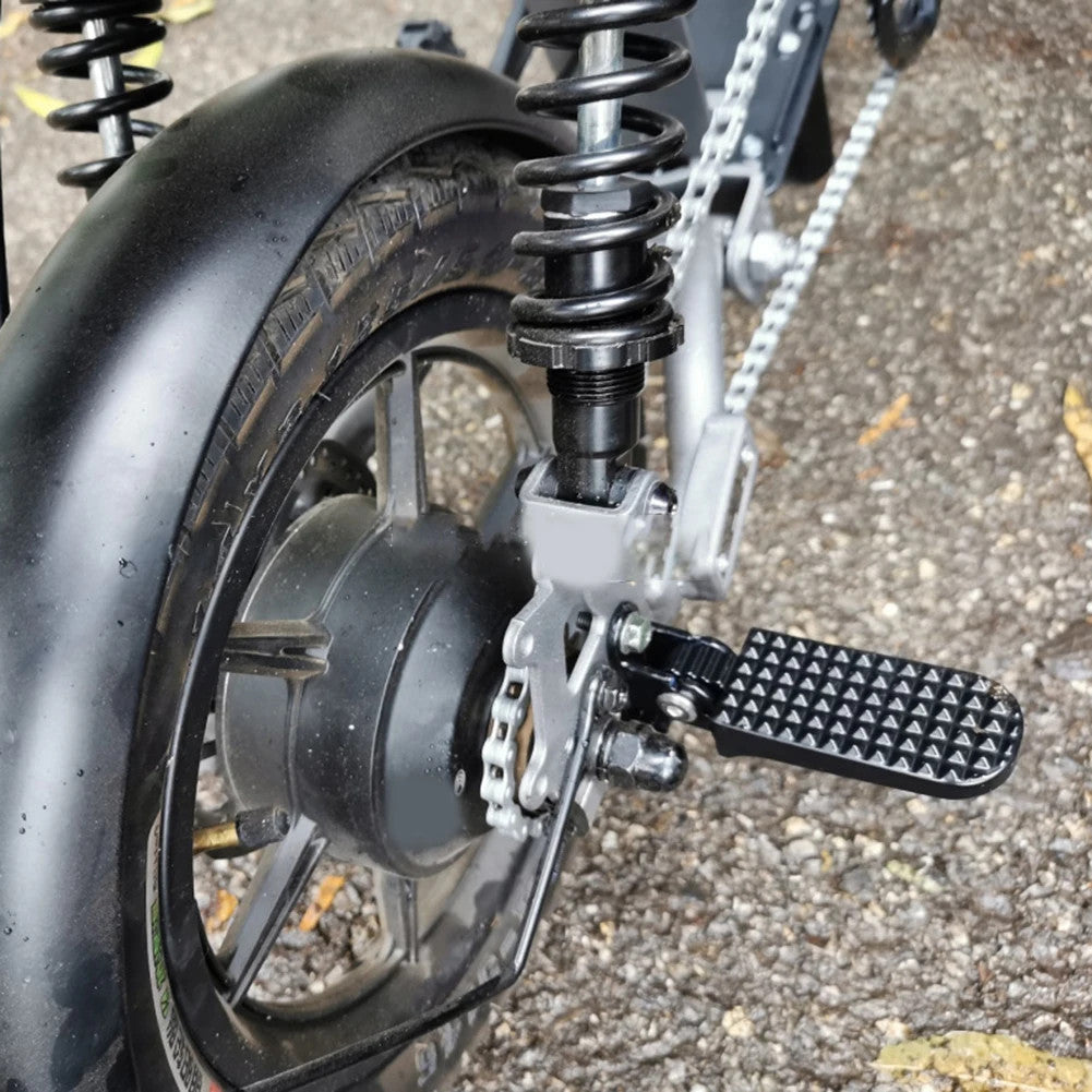 Bicycle Rear Pedal for Electric Bike Foldable Design Aluminum Alloy Material ant