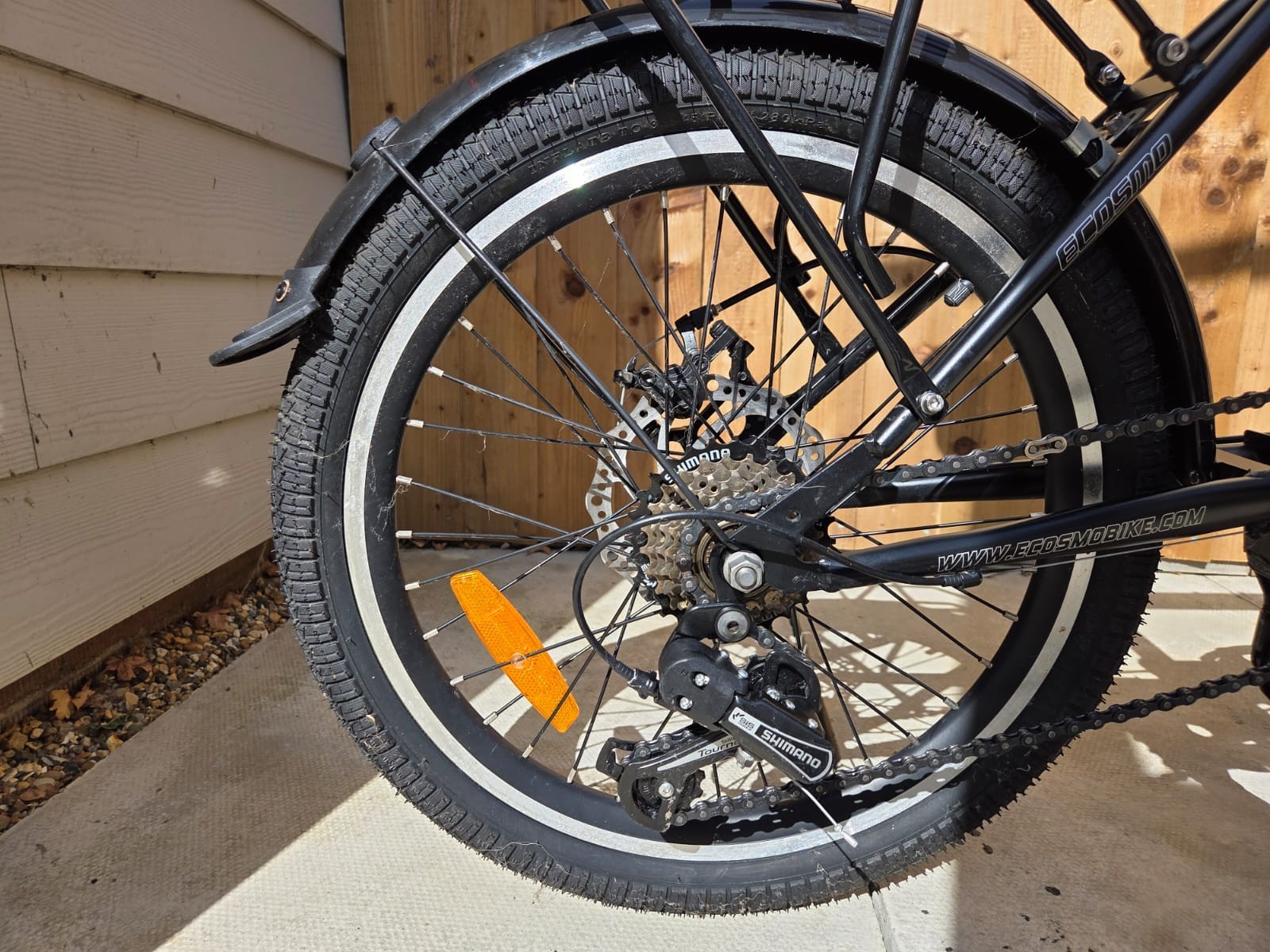 Ecosmo Folding Tandem Bicycle  20" Wheel 7SP Shimano  DiscBrakes 23kg-20TF01W-N