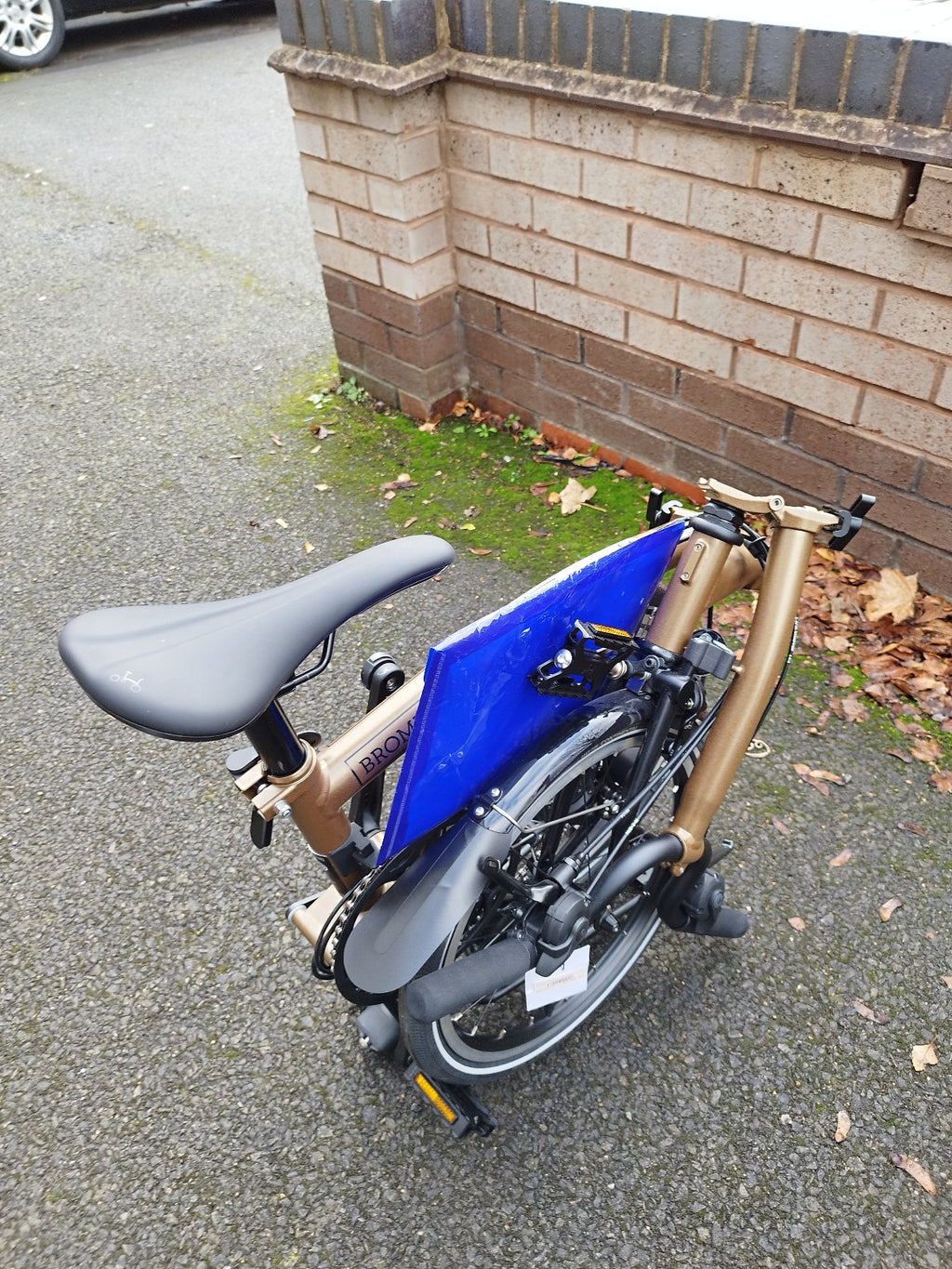 Brompton Folding Bike P Line M-type with Roller Frame 12 Speed Bronze Sky "NEW"