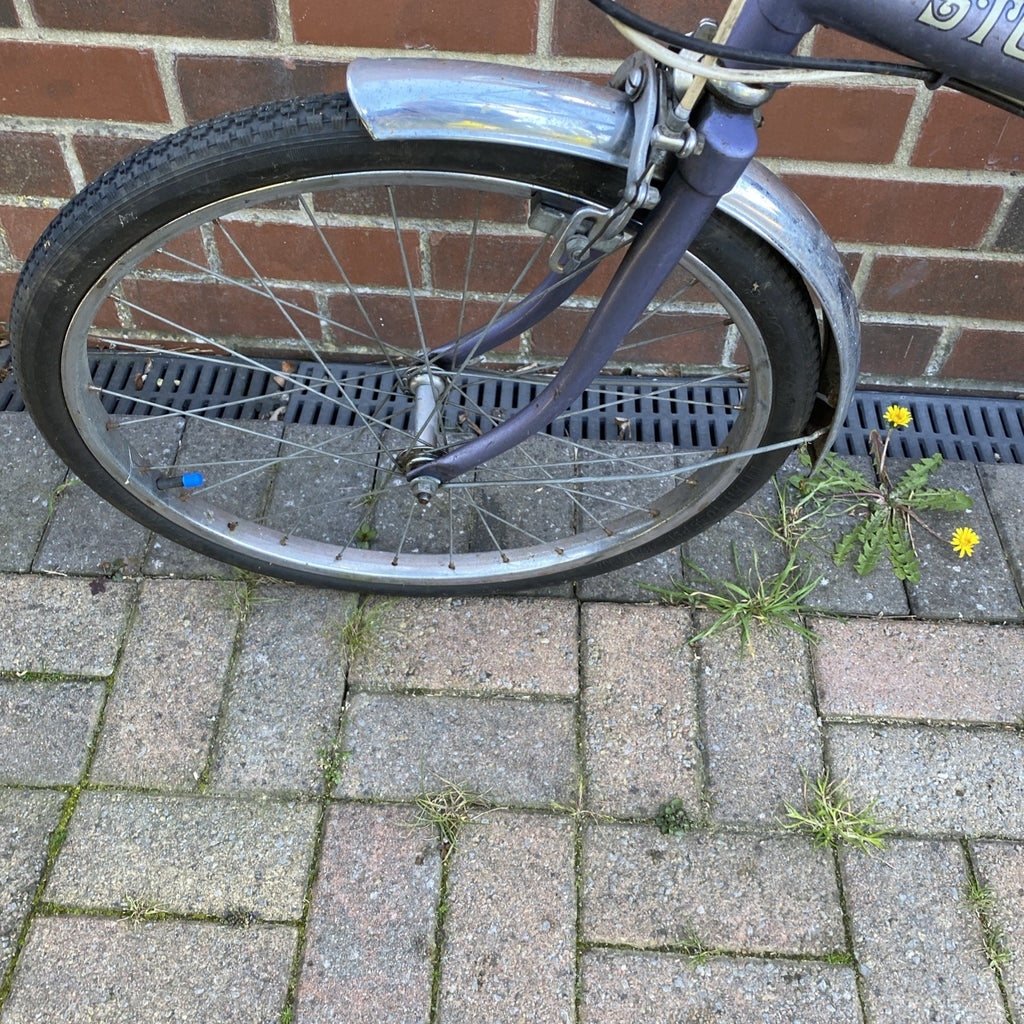 Vintage Classic 1973 Lilac Raleigh Stowaway Folding Bike
