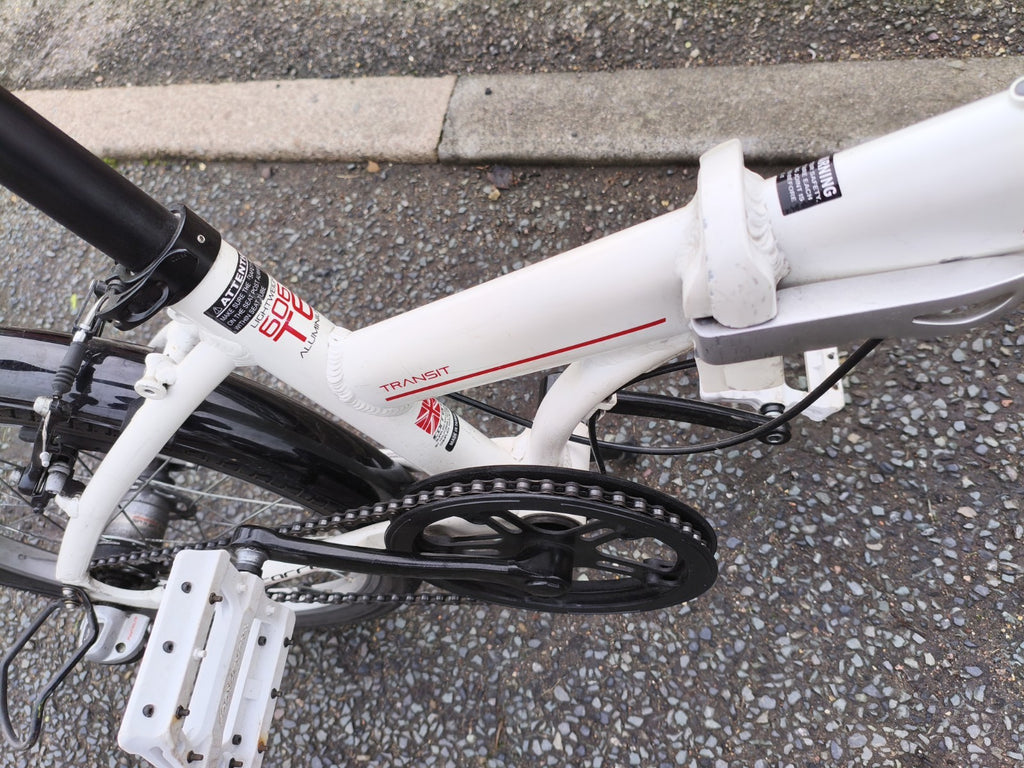 Carrera Transit Lightweight Folding Bike  Aluminium White