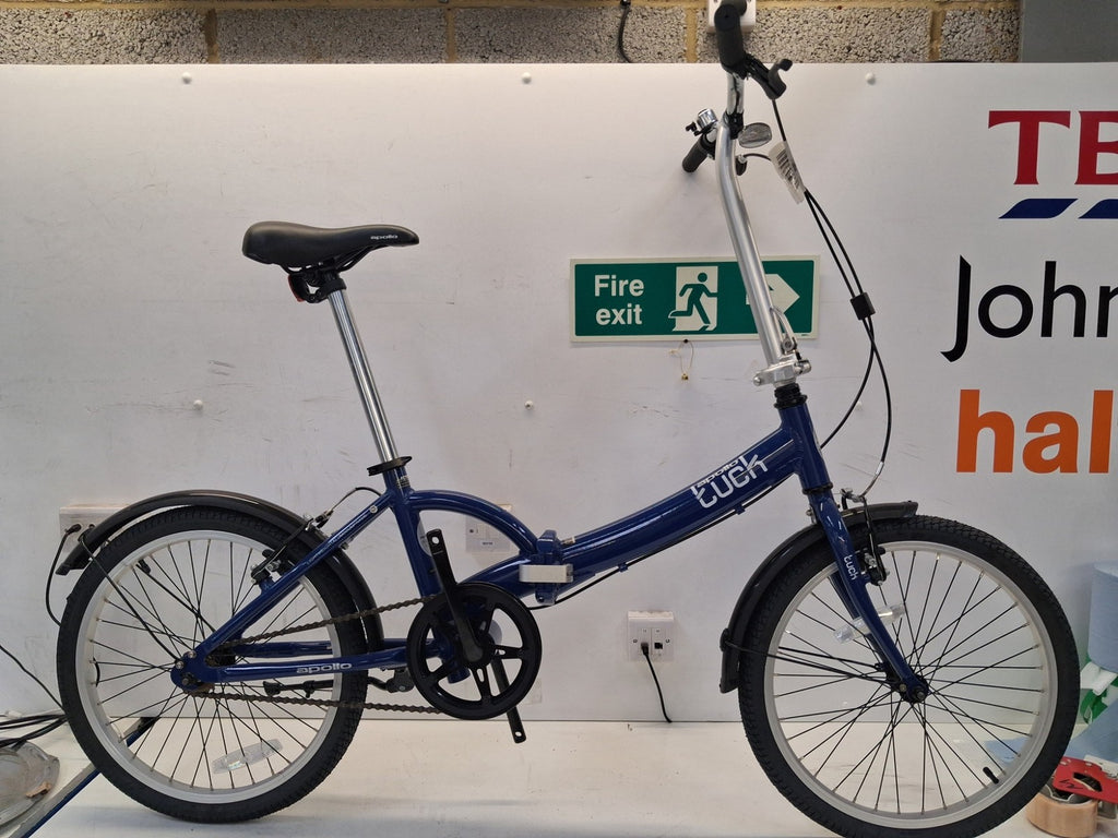 Apollo Tuck Single Speed 20'' Wheel One-Size Lightweight Folding Bike - Blue A