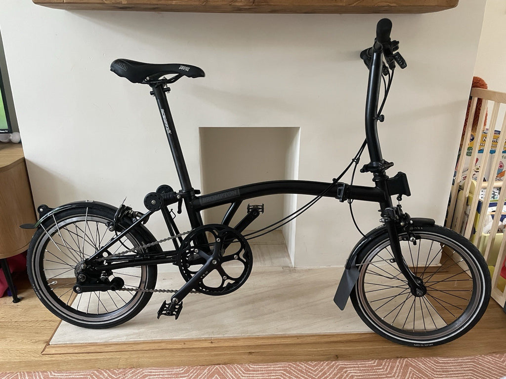 Brompton S2L Folding Bike – 2016 – Black Edition – 2 Speed