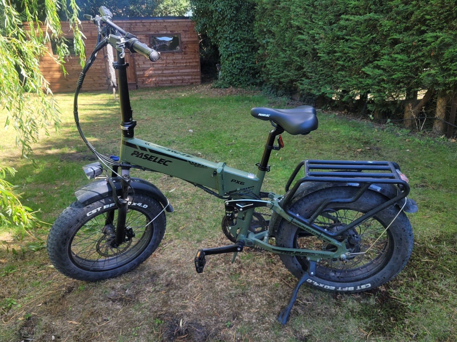 Paselec PX6 Folding Bike - Suspension, Charger, x2 Keys, Spare Motors