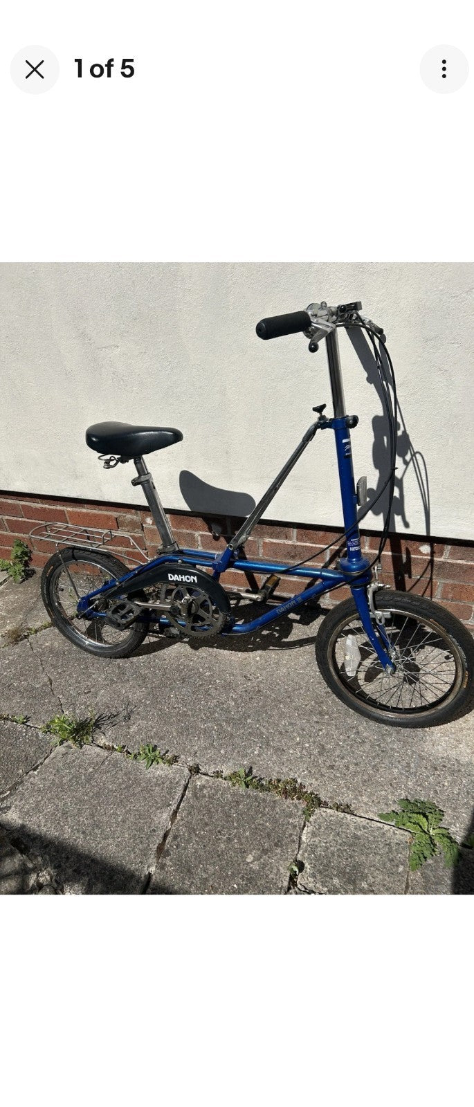 Vintage 1988 Dahon Classic III Folding Bike – 3-Speed Sturmey Archer (Blue)