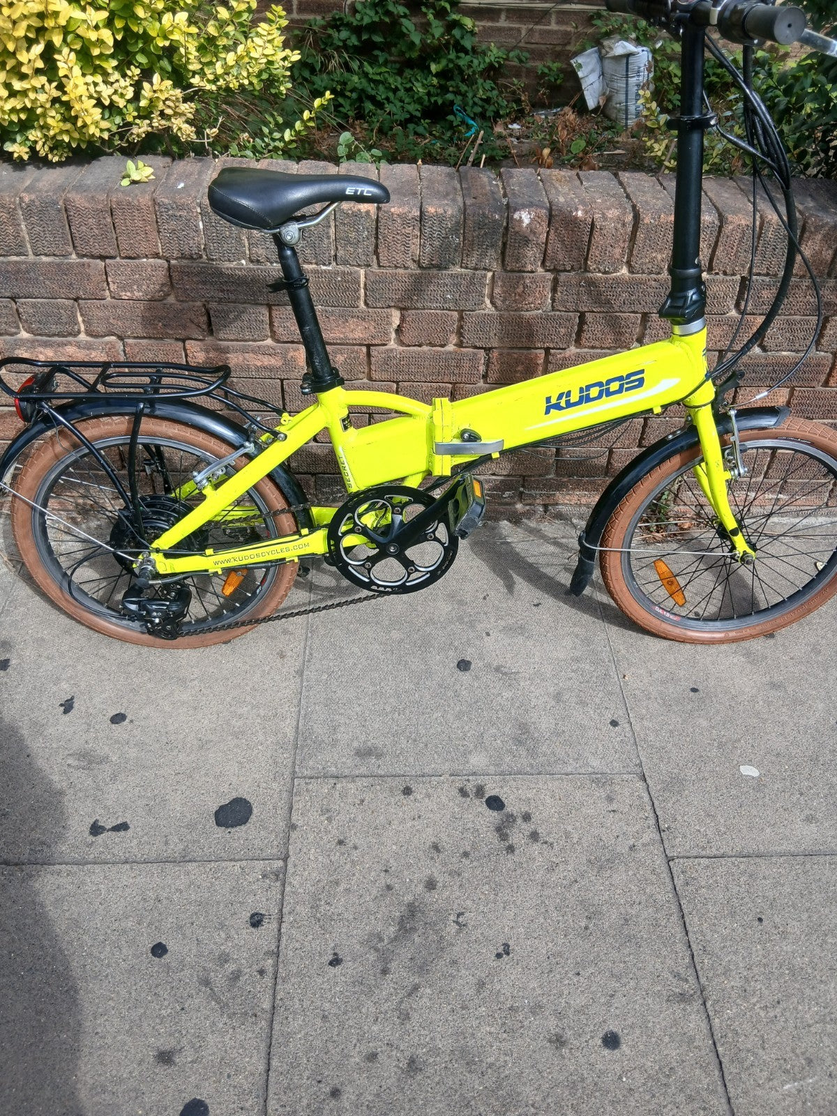 Ecosmo 20AF09BL 20" Wheel 12kg Lightweight Alloy Folding City Bicycle - yellow