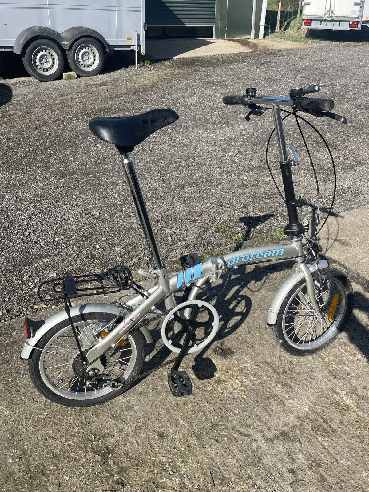 Proteam Folding Bike 6-Speed Shimano Gears, 16-inch Wheels, V-Brakes