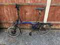 Brompton E Folding Bike C Line 6 speed (BLUE)