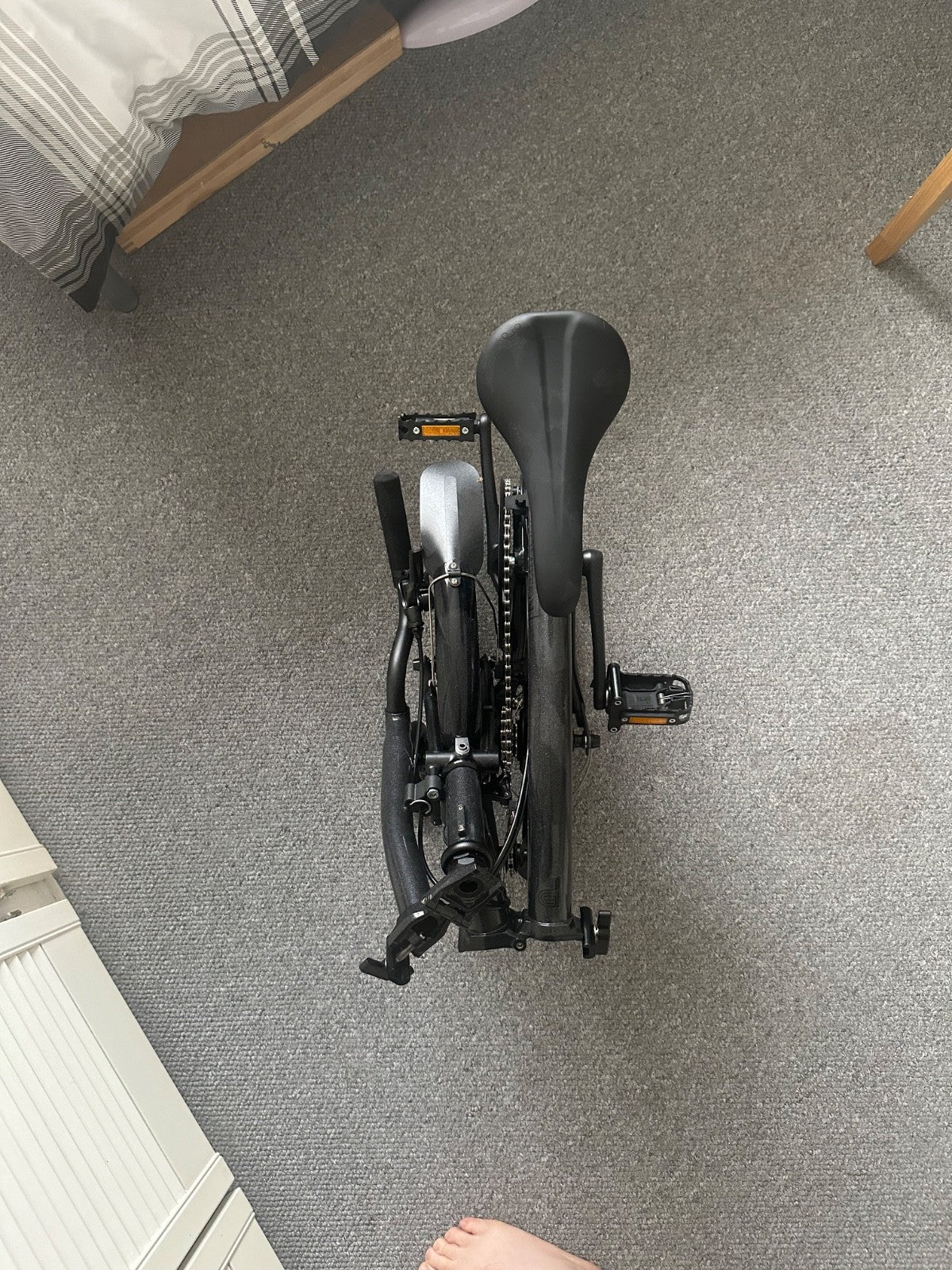 Brompton P Line 2022 4 Speed Mid Handlebar Midnight Black *ONLY USED ONCE*