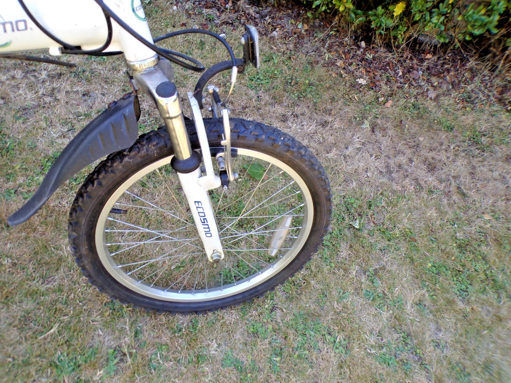 Ecosmo Lightweight Alloy Folding City Bicycle 20" Wheels White