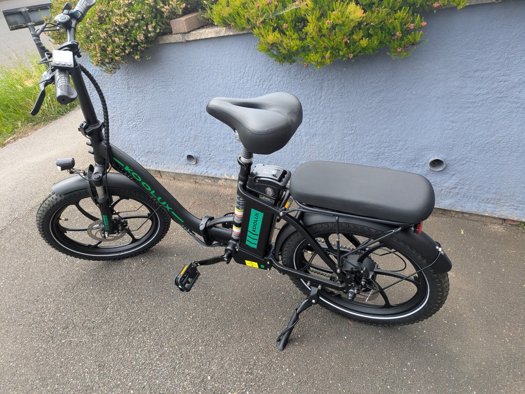 KOOLUX BK6 Foldable Bike, Throttle and rear seat, 250w Road Legal