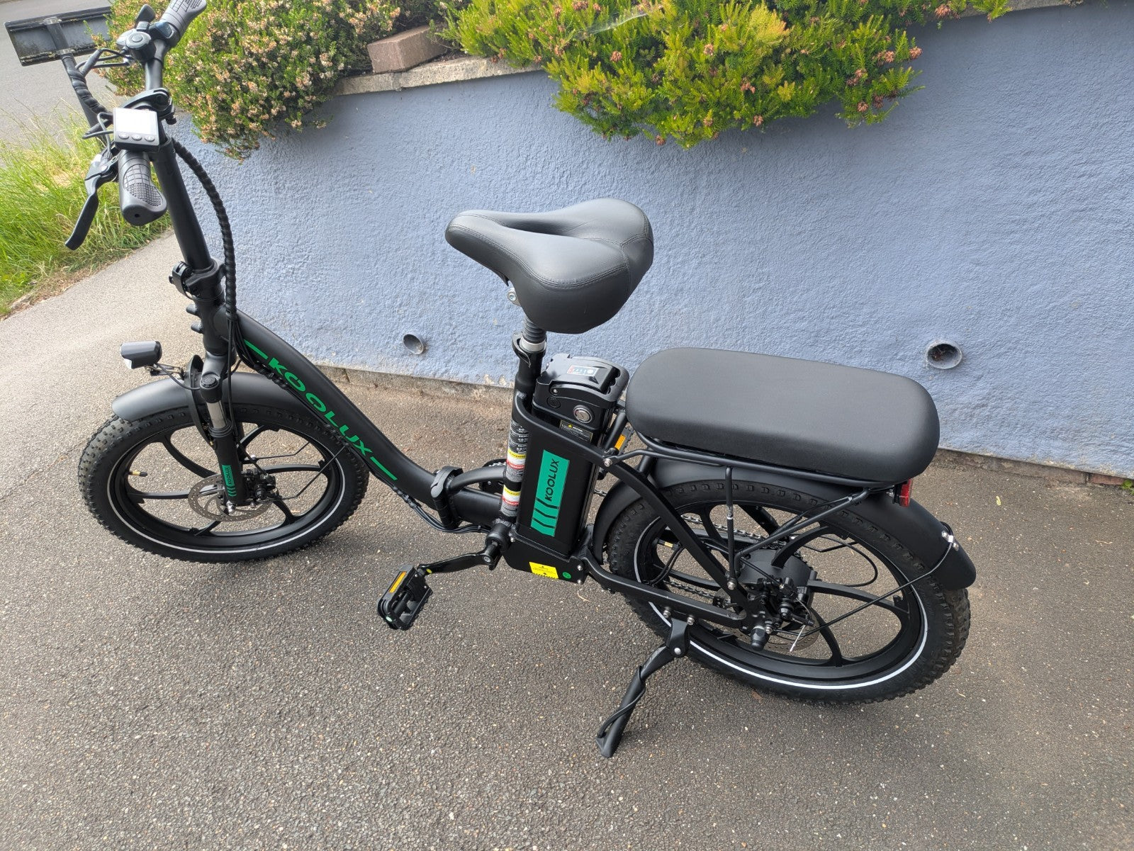 KOOLUX BK6 Foldable Bike, Throttle and rear seat, 250w Road Legal