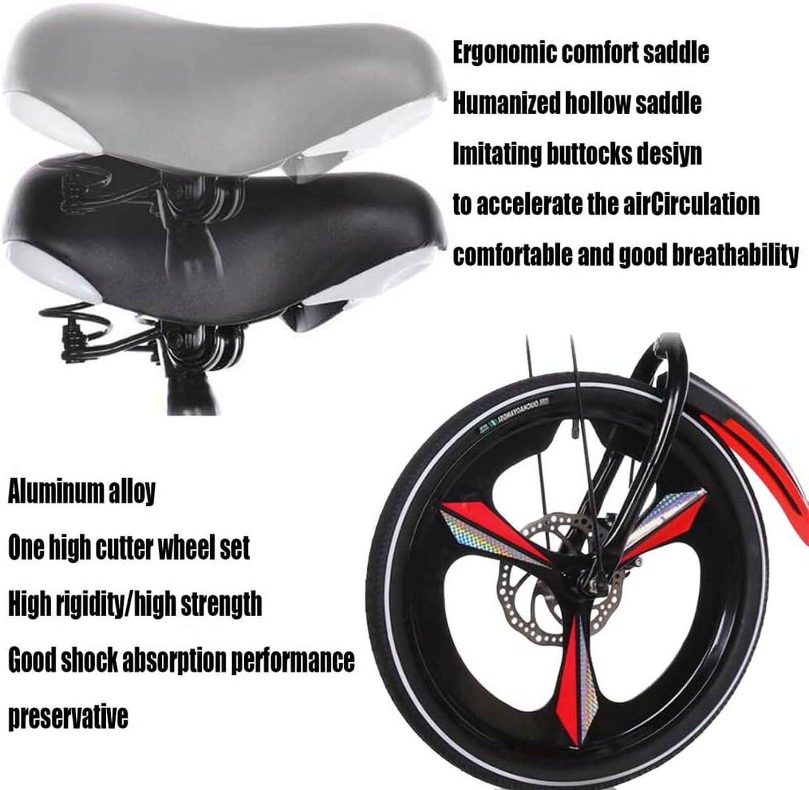 ZLYJ 20"ADULT FOLDABLE UNISEX 7SPEED FOLDING SUSPENSION💥LEISURE BIKE CITY LIGHT