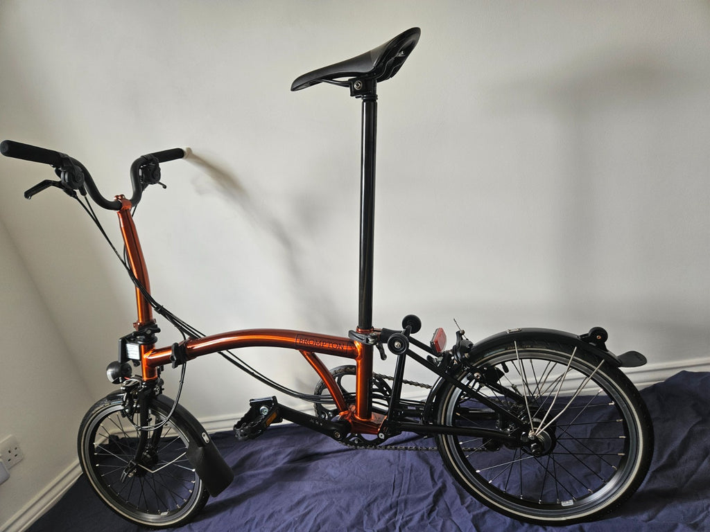 Brompton M6LX Superlight Titanium 6 Speed Flame Lacquer Excellent Condition