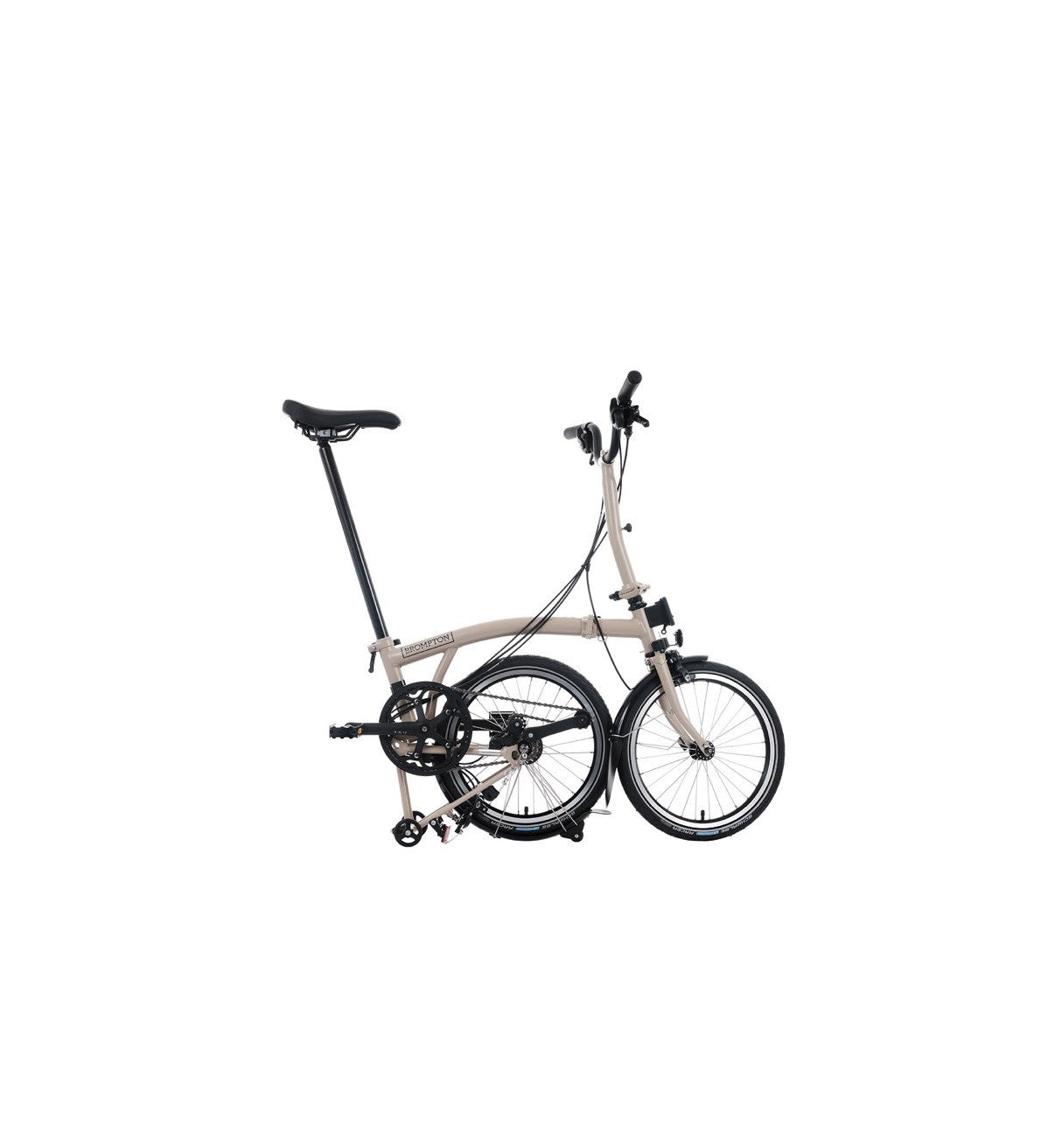 Brompton C Line Folding Bike 6-Speed Colour Dune Sand Handlebars Mid Bar