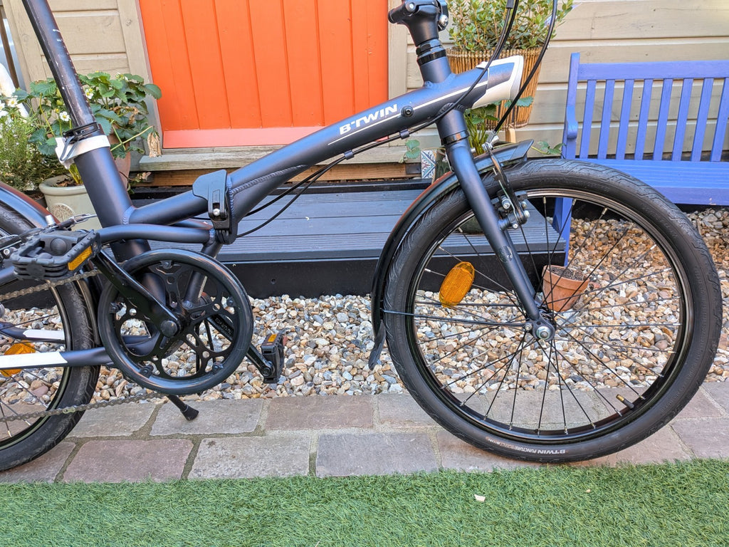 BTWIN Tilt 500 Folding Bike 20-inch Blue Great Condition