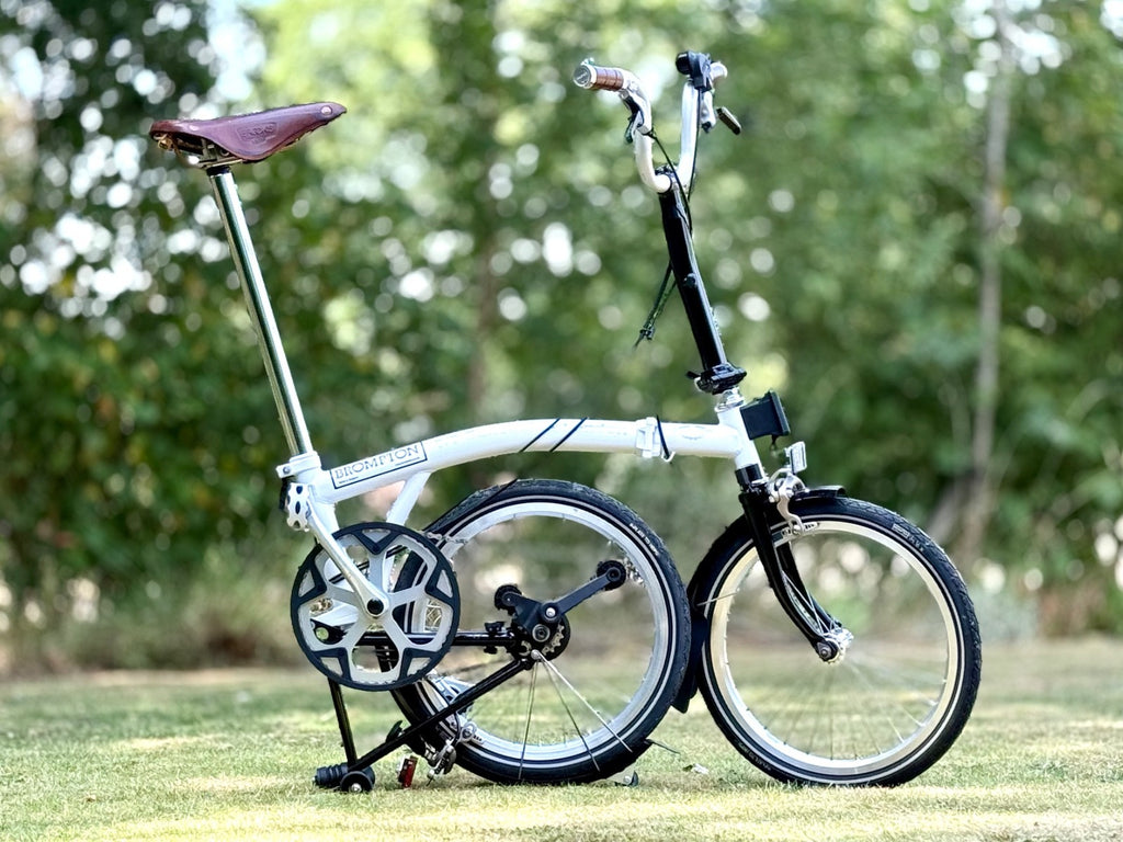 Brompton Folding Bicycle | One-Off Sunseeker Commission | Boat Show Display Bike