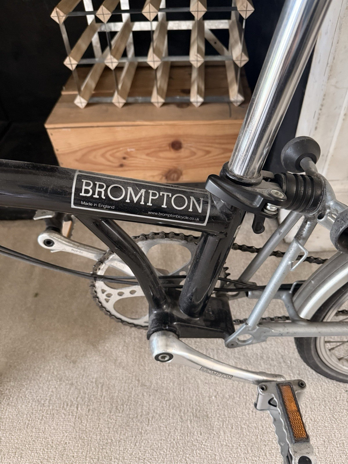 Brompton Folding Bike 3-Speed, Black