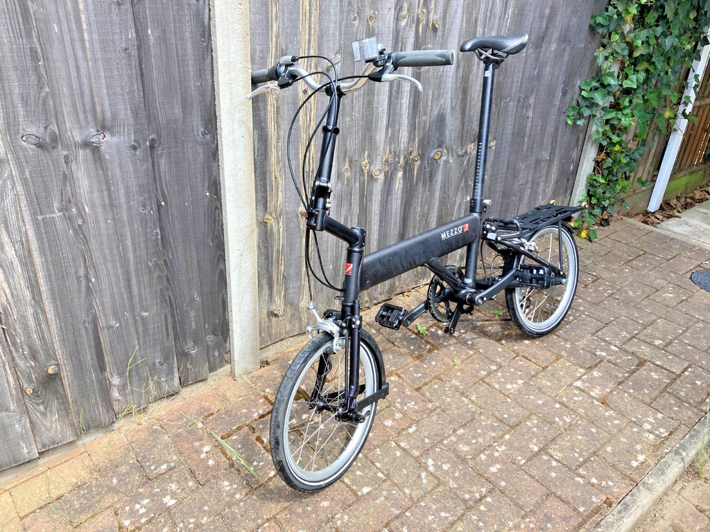 Mezzo i4 four speed black Folding Bike, 16” wheel, serviced, hardly used