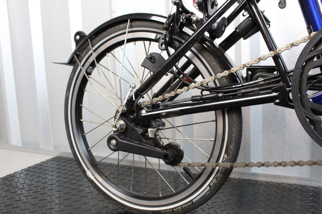 Brompton C-Line Electric 6 Speed Bolt Blue Lacquer - Lightly Used