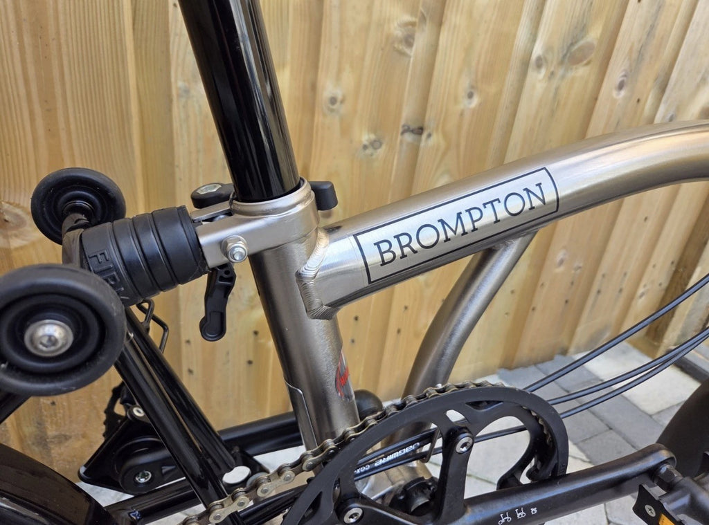 Brompton C Line H6L (6 Speed)  folding bicycle - Nickel Edition