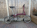Brompton M6L-X Superlight Titanium – 6 Speed – Claret – 2011 Bike & Accessories