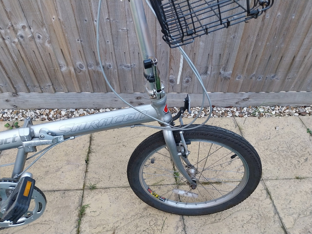 Folding 20-inch bike, Saracen Compact, 6 speed