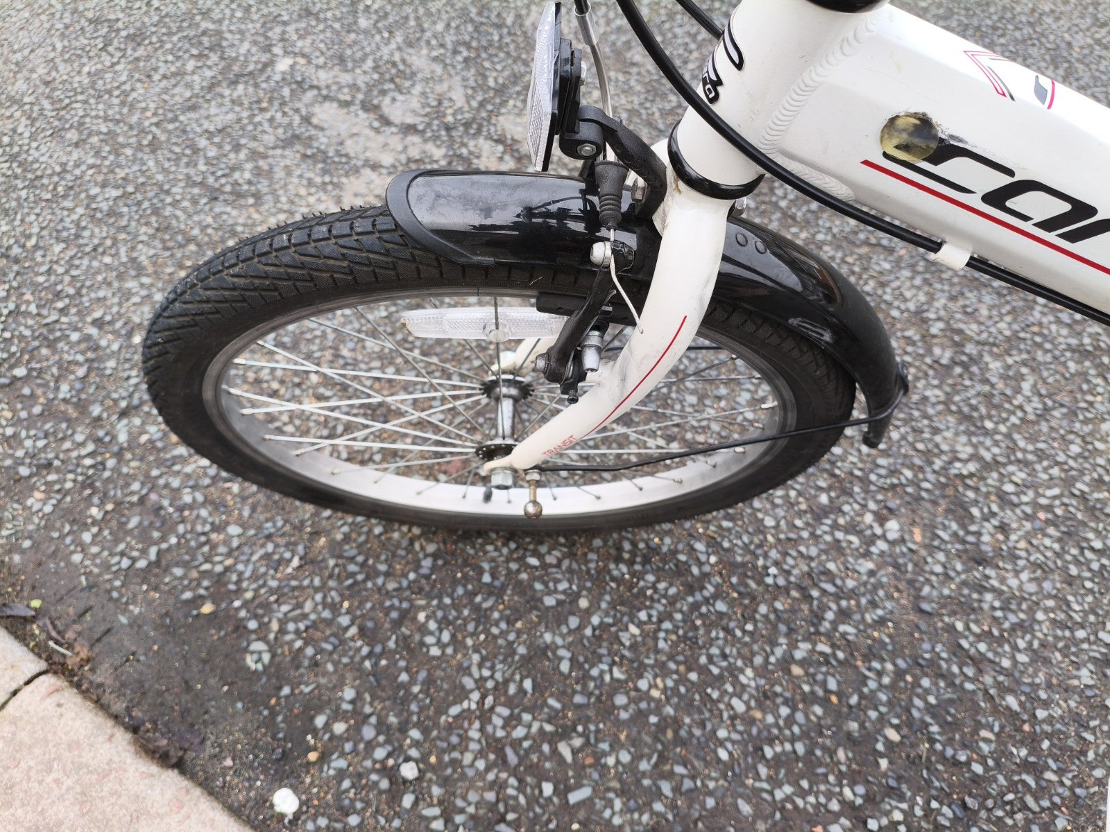 Carrera Transit Lightweight Folding Bike  Aluminium White