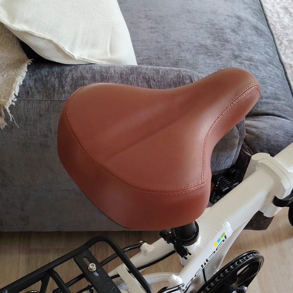 Pedibal Navigata Cie 20 in Folding Bike Disc Brake Rear Rack Lights White