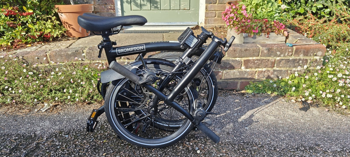 Brompton C-Line Explore 6 Speed - Excellent - Flat & Med Bars + Bag & Tools!