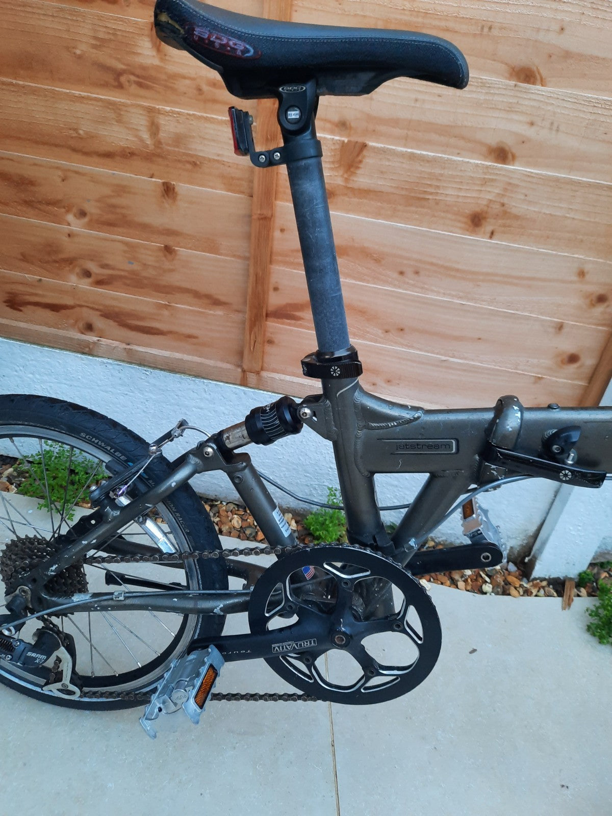 very fast lightweight Dahon Airshock Jetstream Folding Bike 20" Wheels Sram X-7