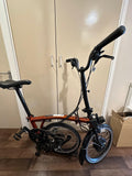Brompton Electric M6L – Beautiful FLAME Lacquer (2021) – Immaculate Condition