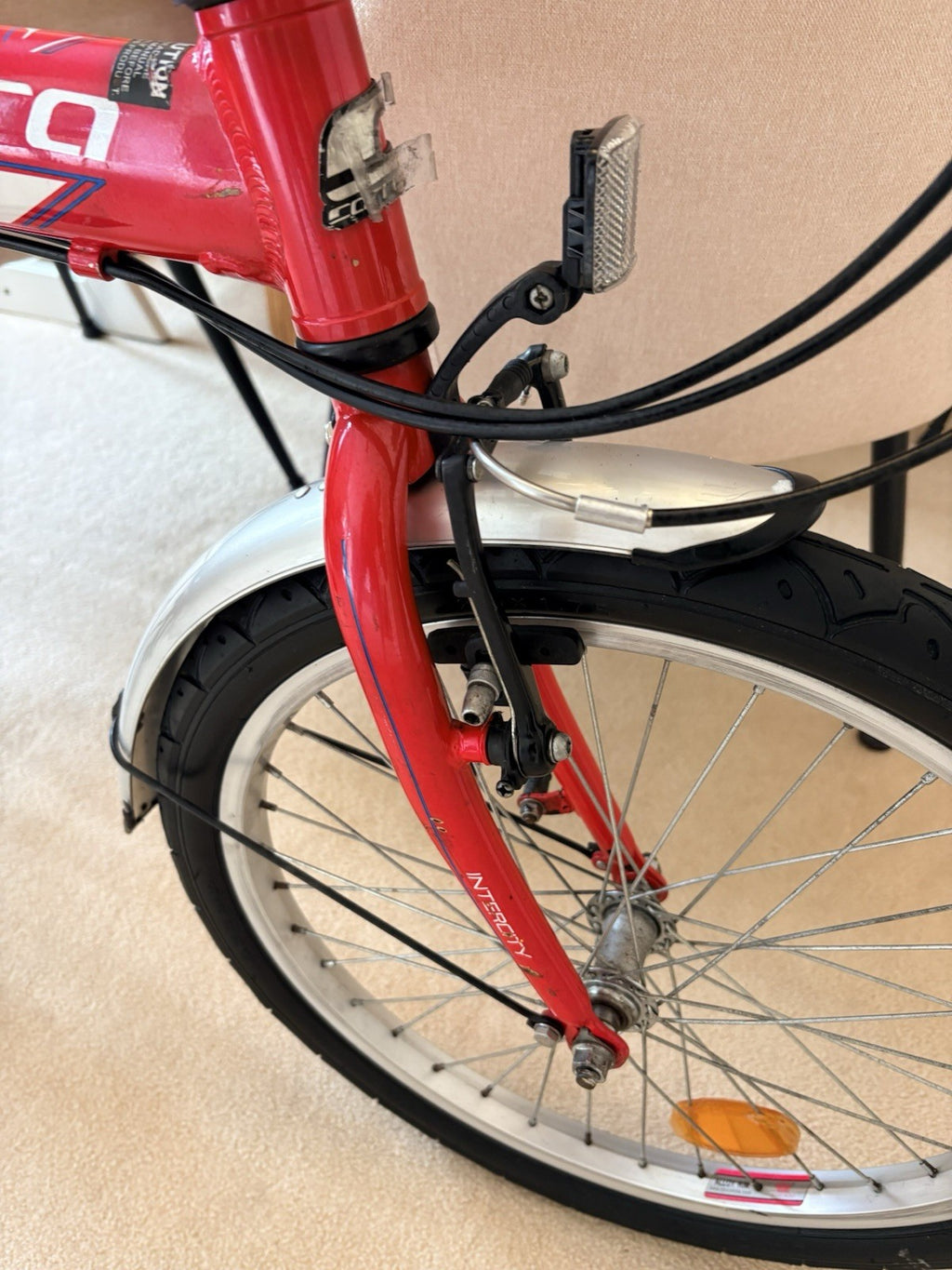 Carrera Intercity Folding Bike 20” Aluminium 7 Speed Rack Mudguards Excellent