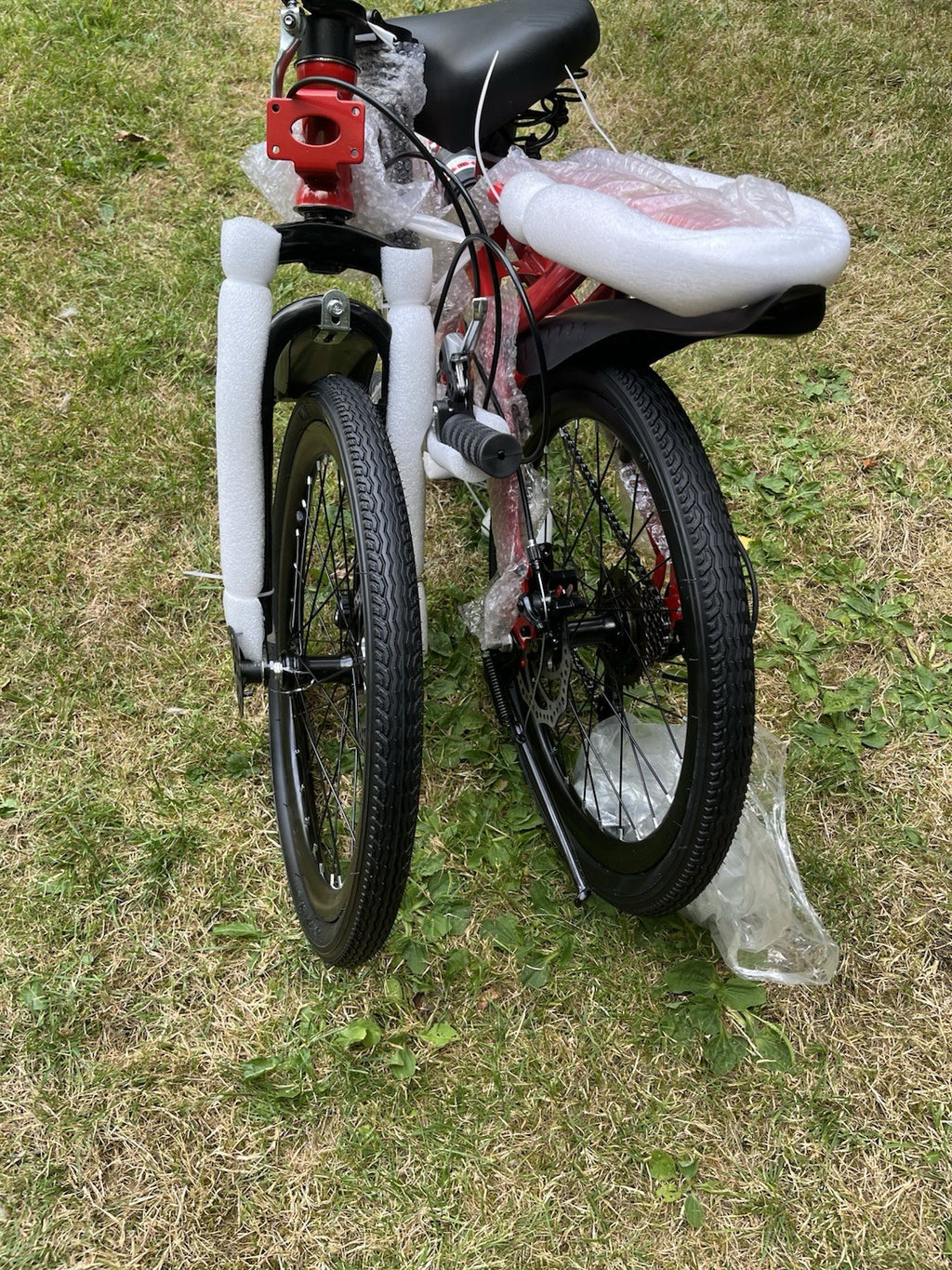 Folding Bike (RED ONLY) for Easy Packaging and Transport for Easy Storage
