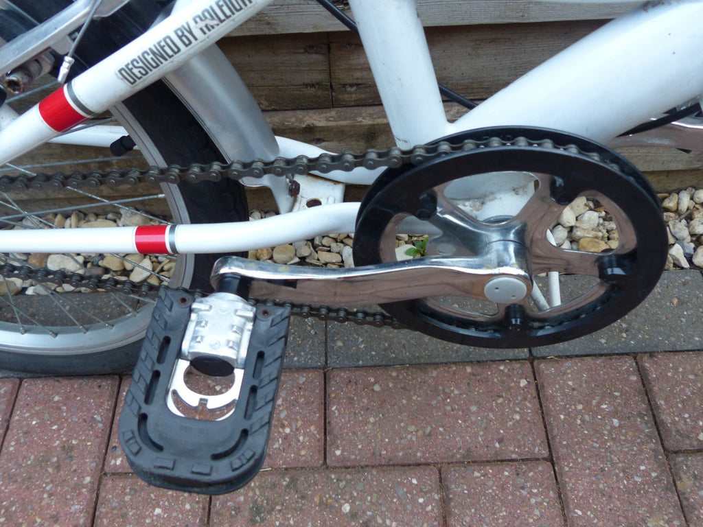 Activ Fold S folding single speed bike bicycle with additional rack White