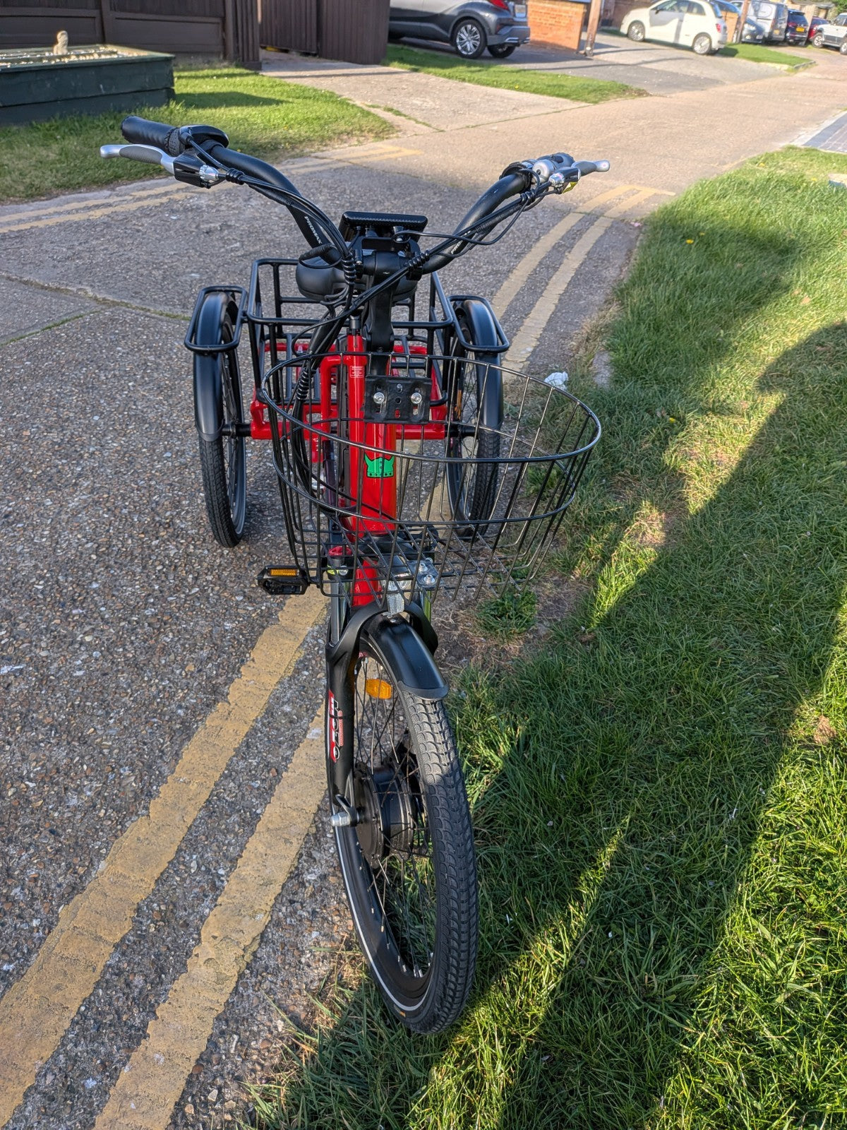 Jorvik Jet E 24 Folding Electric Tricycle, BRAND NEW!,24" WHEELS, DELIVERY POSS.