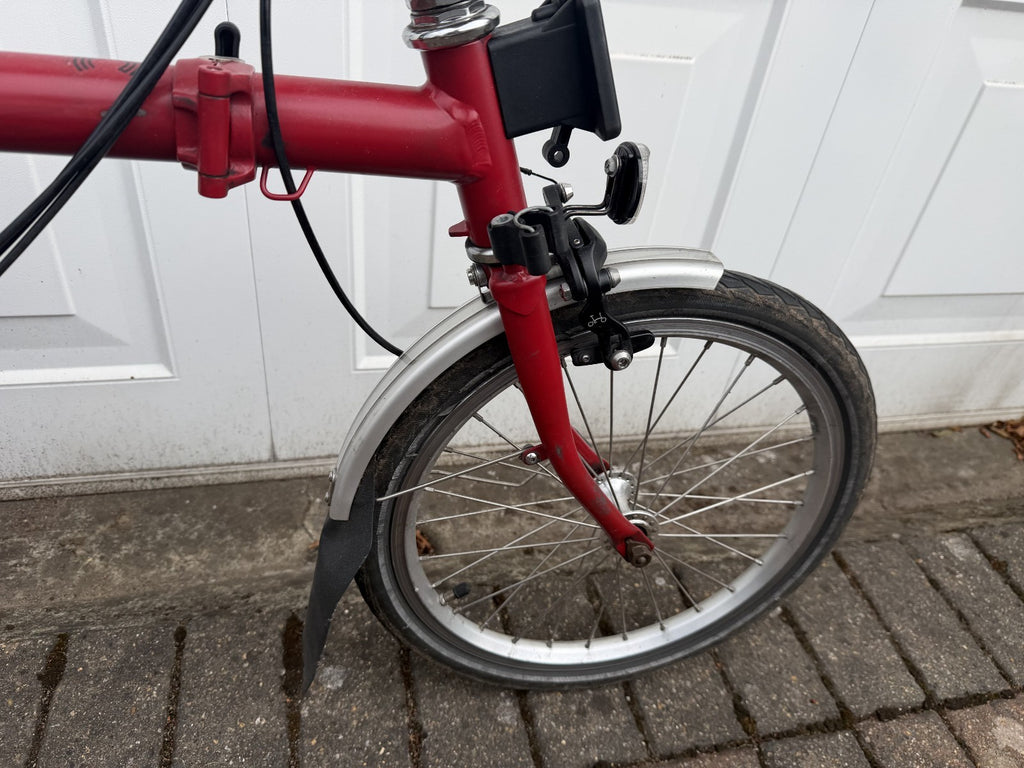 Brompton C Line M6L (6 Speed) folding bicycle - RED 2021 Good Condition