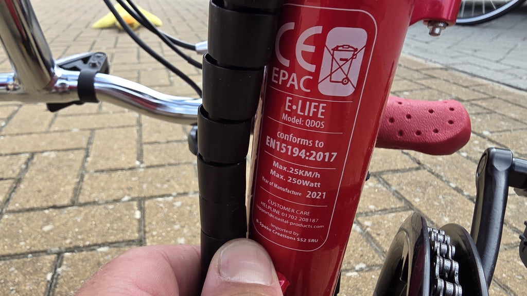 QDOS Red Folding Bike